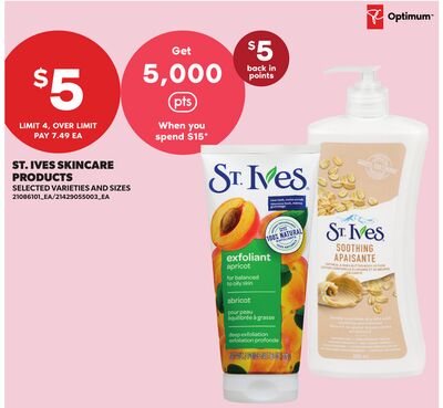 ST. IVES SKINCARE PRODUCTS