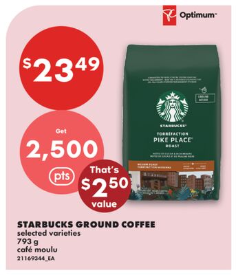 STARBUCKS GROUND COFFEE,793 g