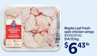 Maple Leaf fresh split chicken wings