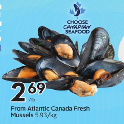 From Atlantic Canada Fresh Mussels