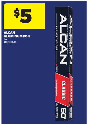 ALCAN ALUMINUM FOIL, 50'
