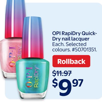 OPI RapiDry Quick-Dry nail lacquer