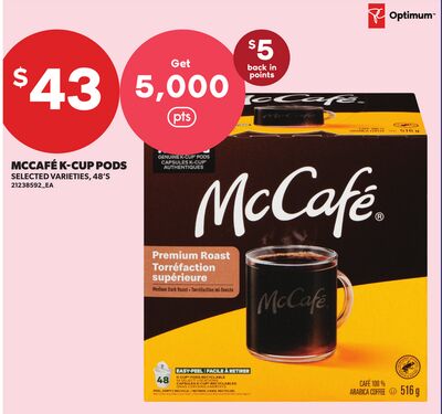 MCCAFÉ K-CUP PODS, 48'S
