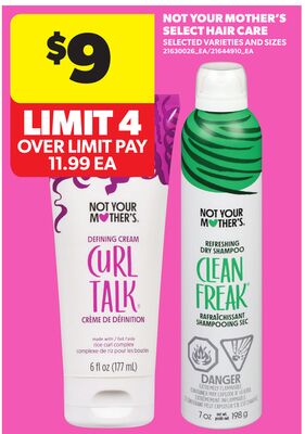 NOT YOUR MOTHER'S SELECT HAIR CARE