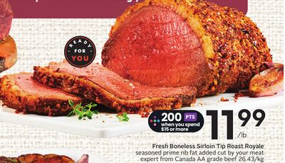 Fresh Bone-in Sirloin Tip Roast Royale