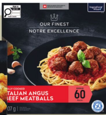 Our Finest appetizers or meatballs
