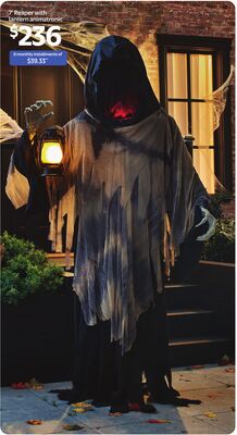 7' Reaper with Lantern animatronic