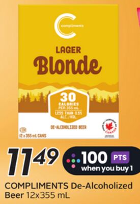 COMPLIMENTS De-Alcoholized Beer