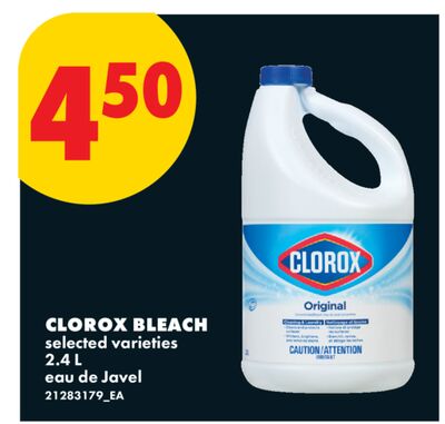 CLOROX BLEACH, 2.4 L