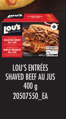 LOU'S ENTRÉES SHAVED BEEF AU JUS, 400 G