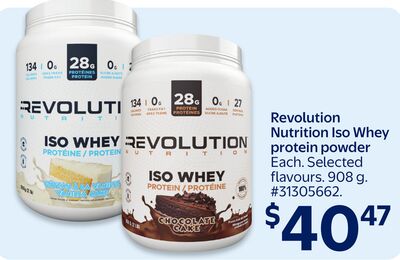 Revolution Nutrition Iso Whey protein powder