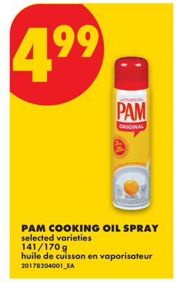 PAM COOKING OIL SPRAY, 141/170 g