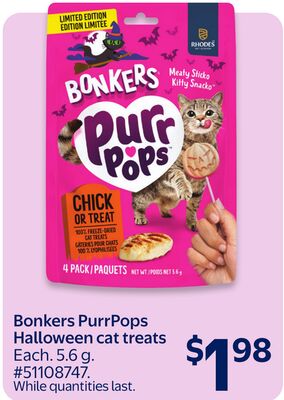 Bonkers PurrPops Halloween cat treats