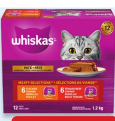 Whiskas Paté wet cat food variety pack