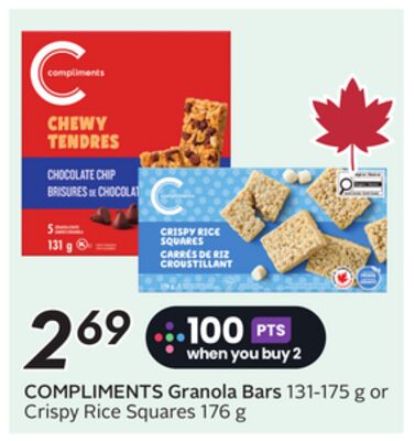 COMPLIMENTS Granola Bars