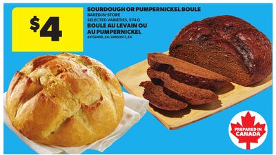 SOURDOUGH OR PUMPERNICKEL BOULE, 574 G