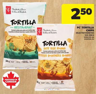 PC TORTILLA CHIPS, 320-350 G
