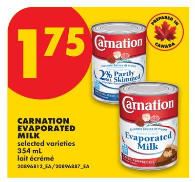 CARNATION EVAPORATED MILK, 354 ML