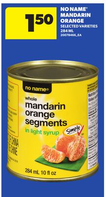 NO NAME® MANDARIN ORANGE, 284 ML