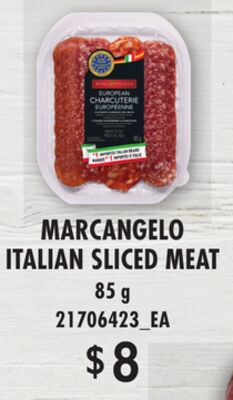 MARCANGELO ITALIAN SLICED MEAT, 85 G