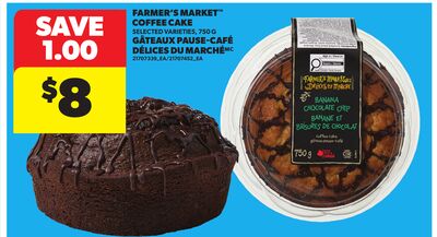FARMER'S MARKET™ COFFEE CAKE, 750 G