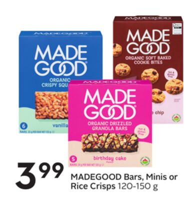 Bars, Minis or Rice Crisps