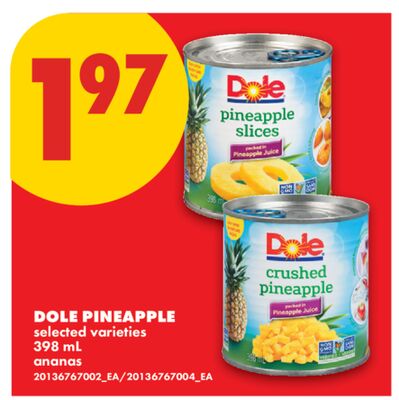 DOLE PINEAPPLE, 398 mL