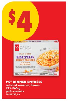 PC® DINNER ENTRÉES, 212-365 g