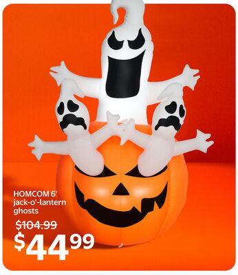 HOMCOM 6' jack-o'-lantern ghosts