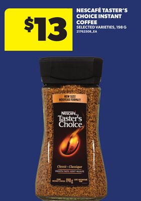 NESCAFÉ TASTER'S CHOICE INSTANT COFFEE, 198 G