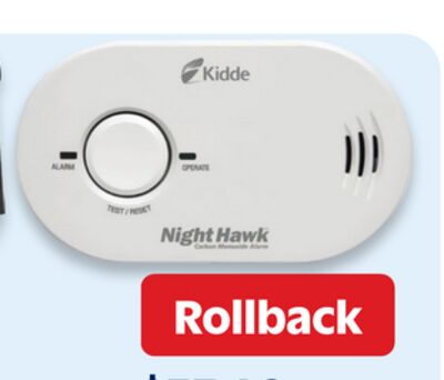 Kidde carbon monoxide alarm