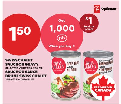SWISS CHALET SAUCE OR GRAVY, 284 ML