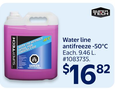 Water line antifreeze -50°C