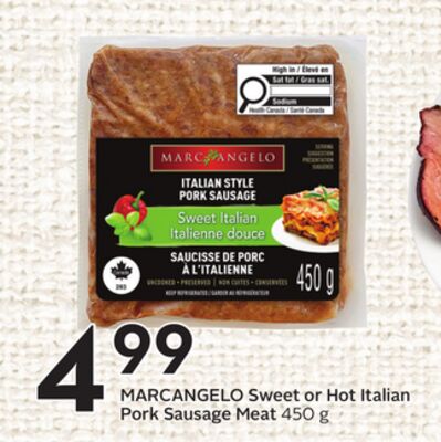 Sweet or Hot Italian Pork Sausage Meat
