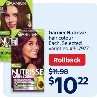 Garnier Nutrisse hair colour