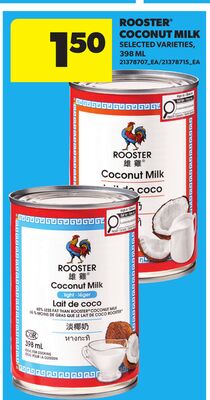 ROOSTER® COCONUT MILK, 398 ML
