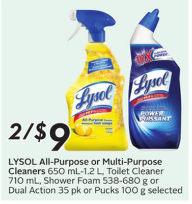 All-Purpose or Multi-Purpose Cleaners