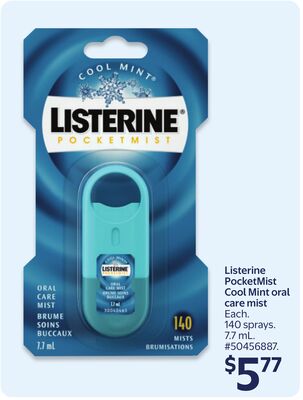 Listerine PocketMist Cool Mint oral care mist
