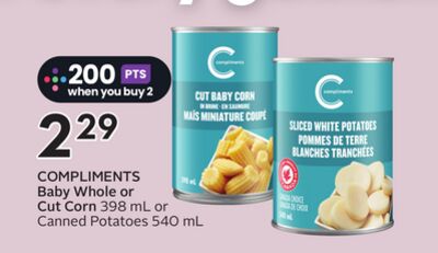 COMPLIMENTS Baby Whole or Cut Corn