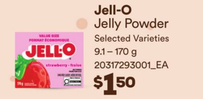 JELL-O JELLY POWDER, 9.1 - 170 G