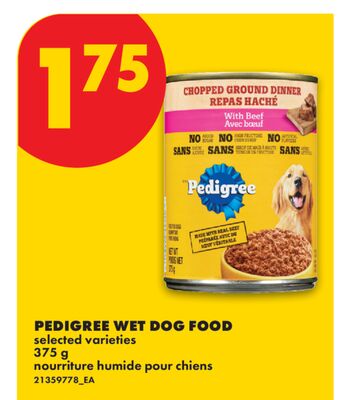 PEDIGREE WET DOG FOOD, 375 G