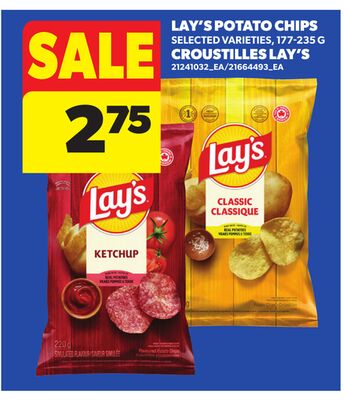 LAY'S POTATO CHIPS, 177-325 G