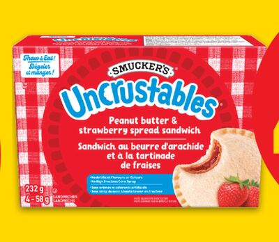 SMUCKER'S UNCRUSTABLES, 4 X 58 G