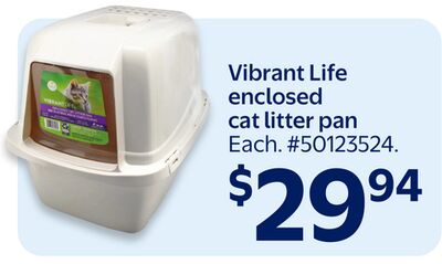 Vibrant Life enclosed cat litter pan