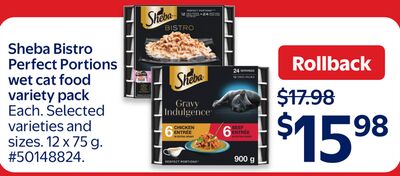 Sheba Bistro Perfect Portions wet cat food variety pack