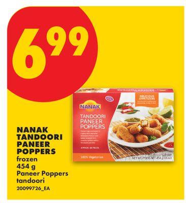 NANAK TANDOORI PANEER POPPERS, 454 G