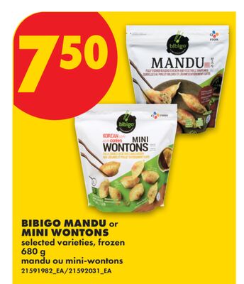 BIBIGO MANDU OR MINI WONTONS, 680 G