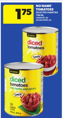 NO NAME™ TOMATOES, 796 ML