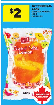 T&T TROPICAL CAKE, 180 G