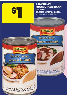 CAMPBELL'S FRANCO-AMERICAN GRAVY, 284 ML